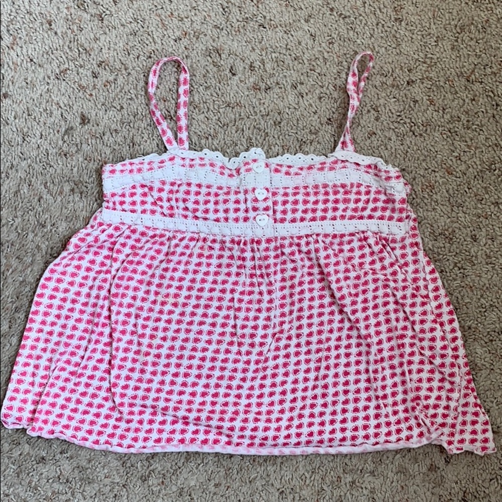 Girls GLO heart tank top size 6X